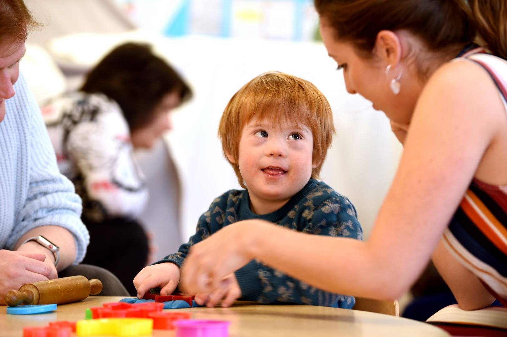 Child looking at Occupation Therapy Assistant Child looking at Occupation Therapy Assistant