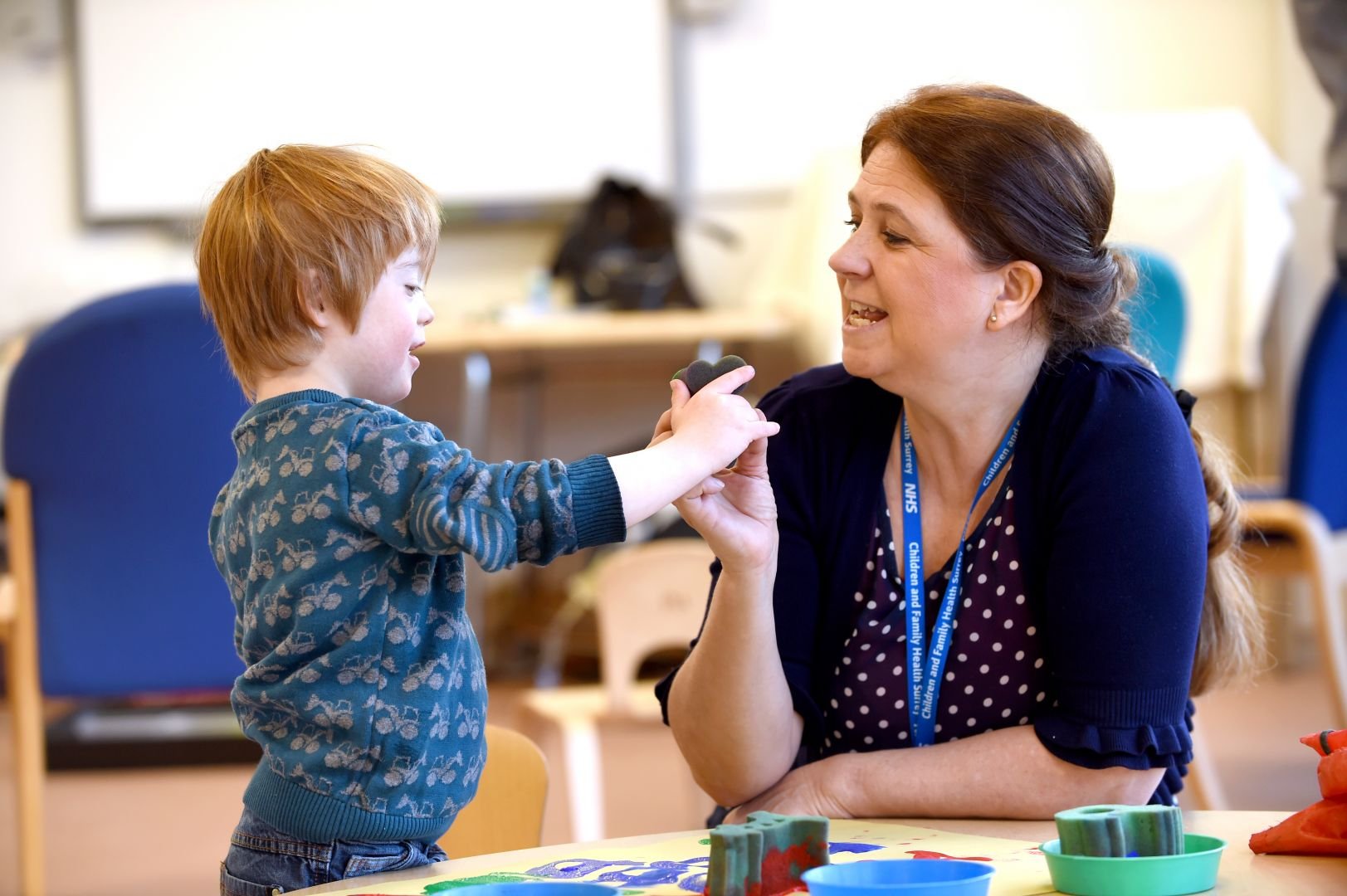 Speech and Language Therapist with Child Speech and Language Therapist with Child