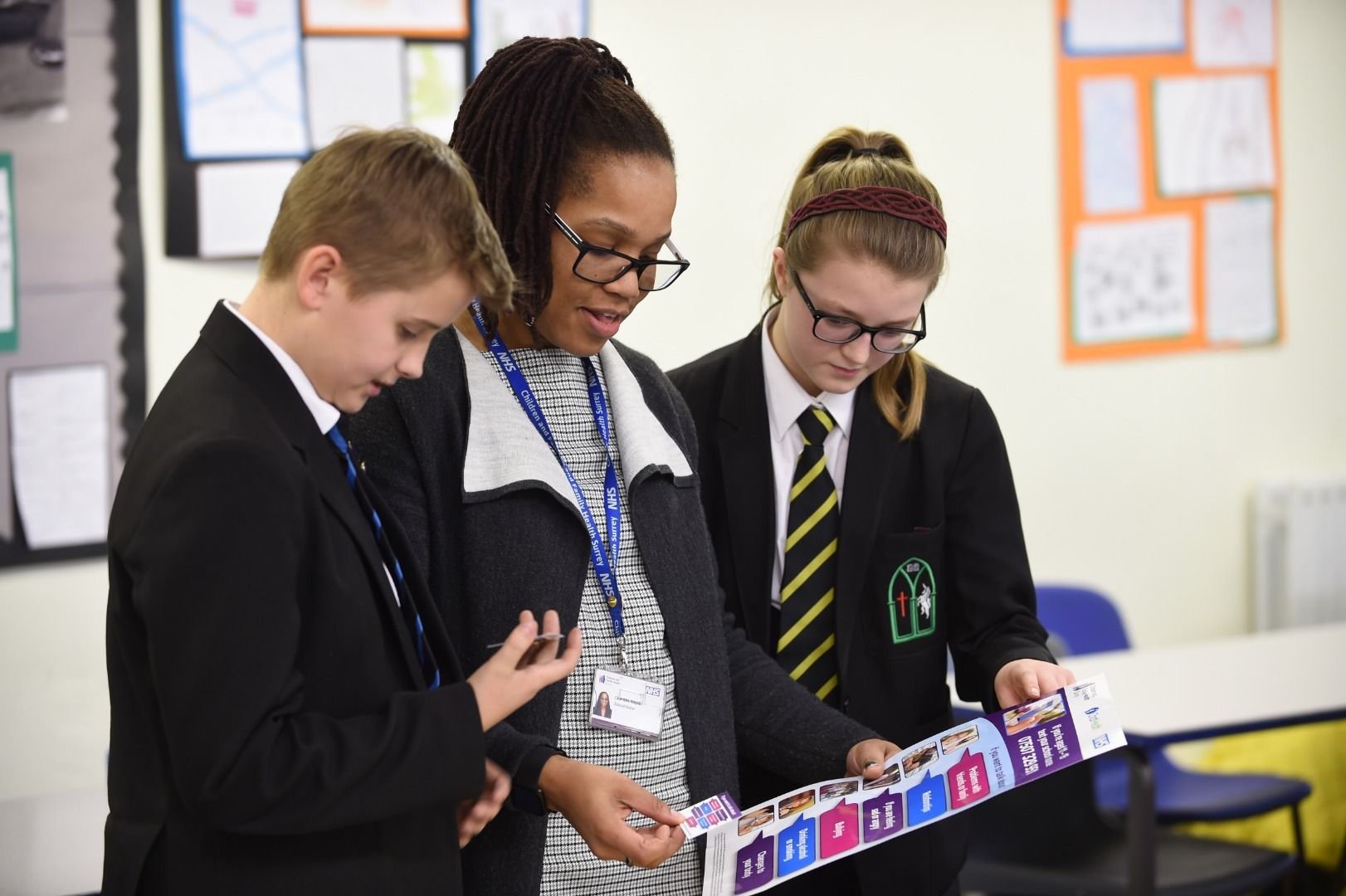School nurse discussing Chat Health School nurse discussing Chat Health